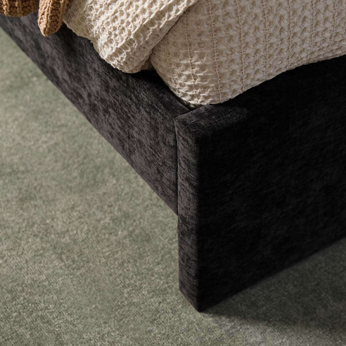 Quinn Queen Bed - Black - Mocka New Zealand