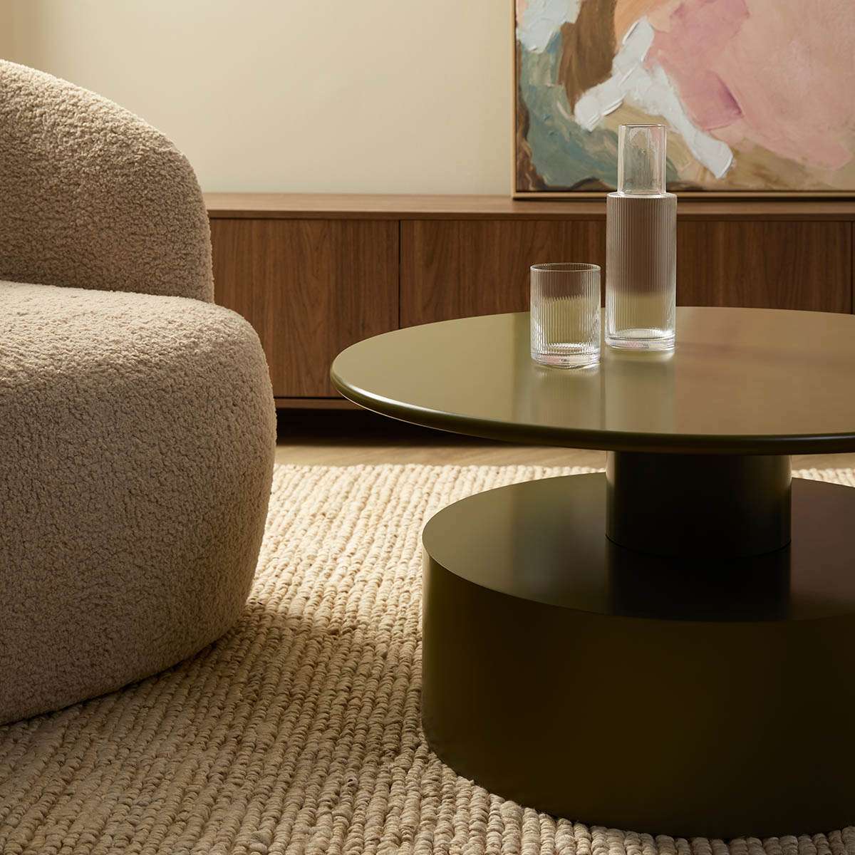 Zayne Coffee Table - Olive - Mocka New Zealand