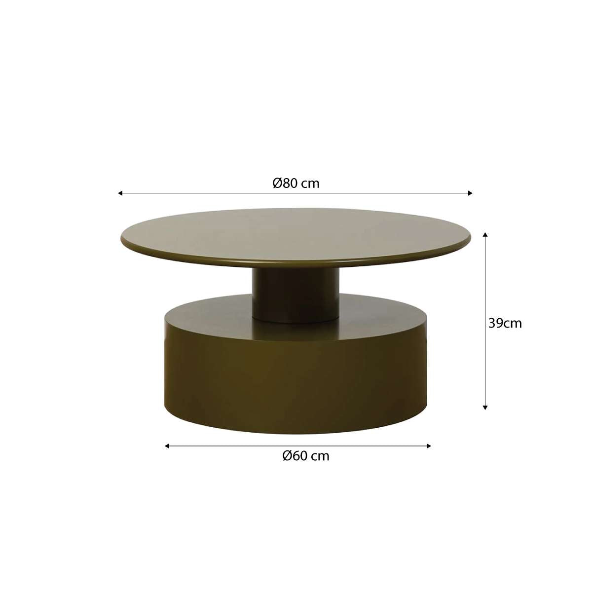 Zayne Coffee Table - Olive - Mocka New Zealand
