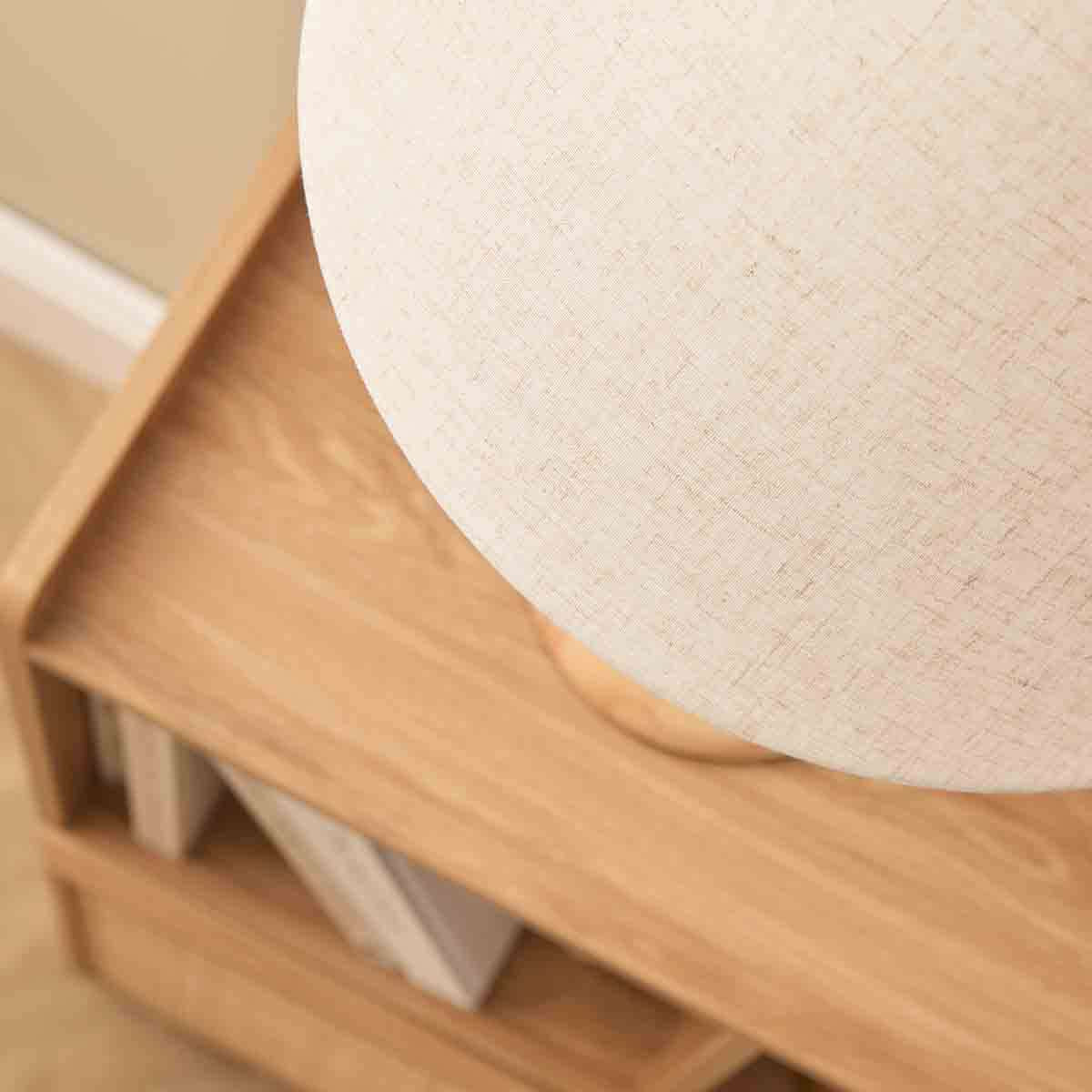 Skyla Sphere Wooden Ball Table Lamp