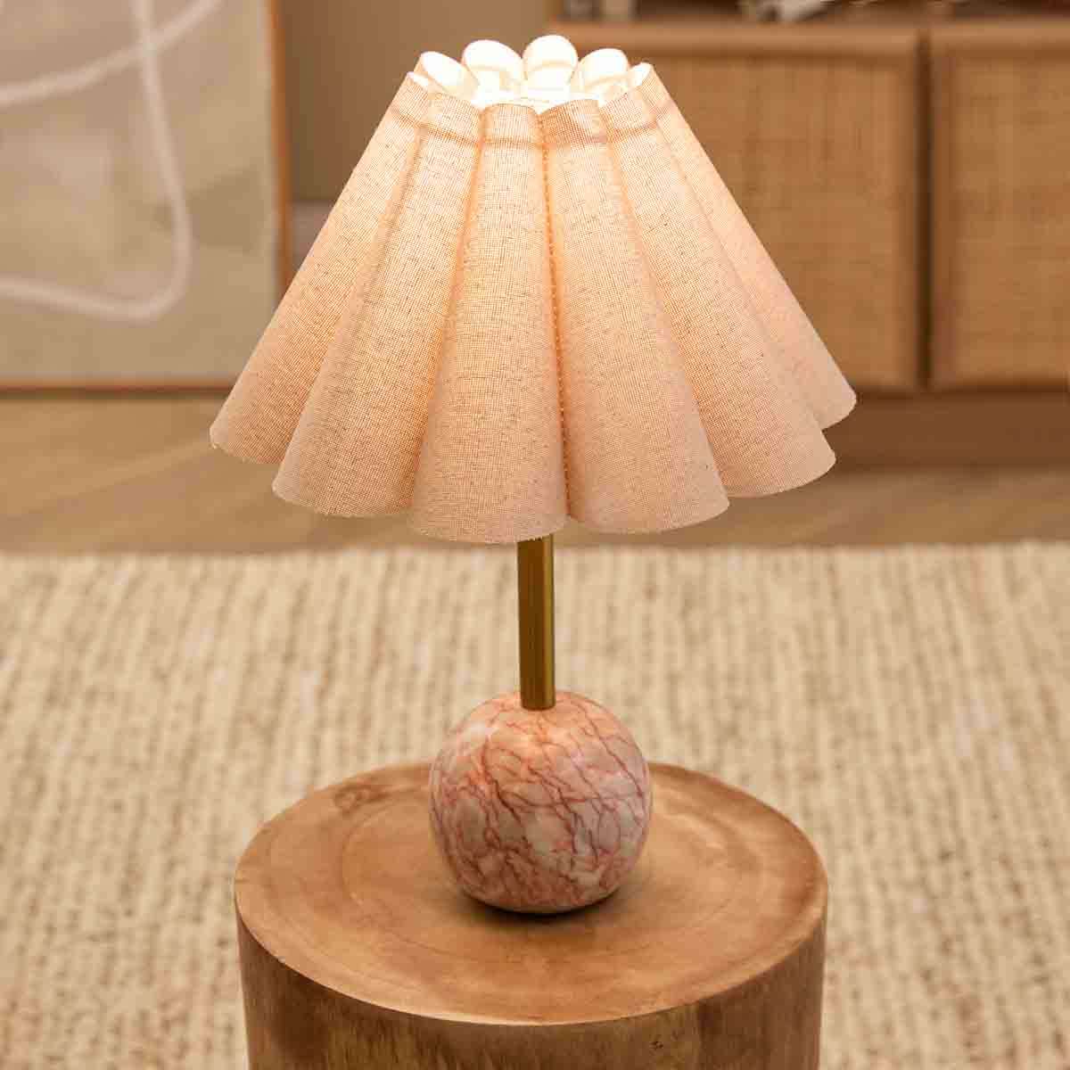 Sienna Solid Marble Base Table Lamp