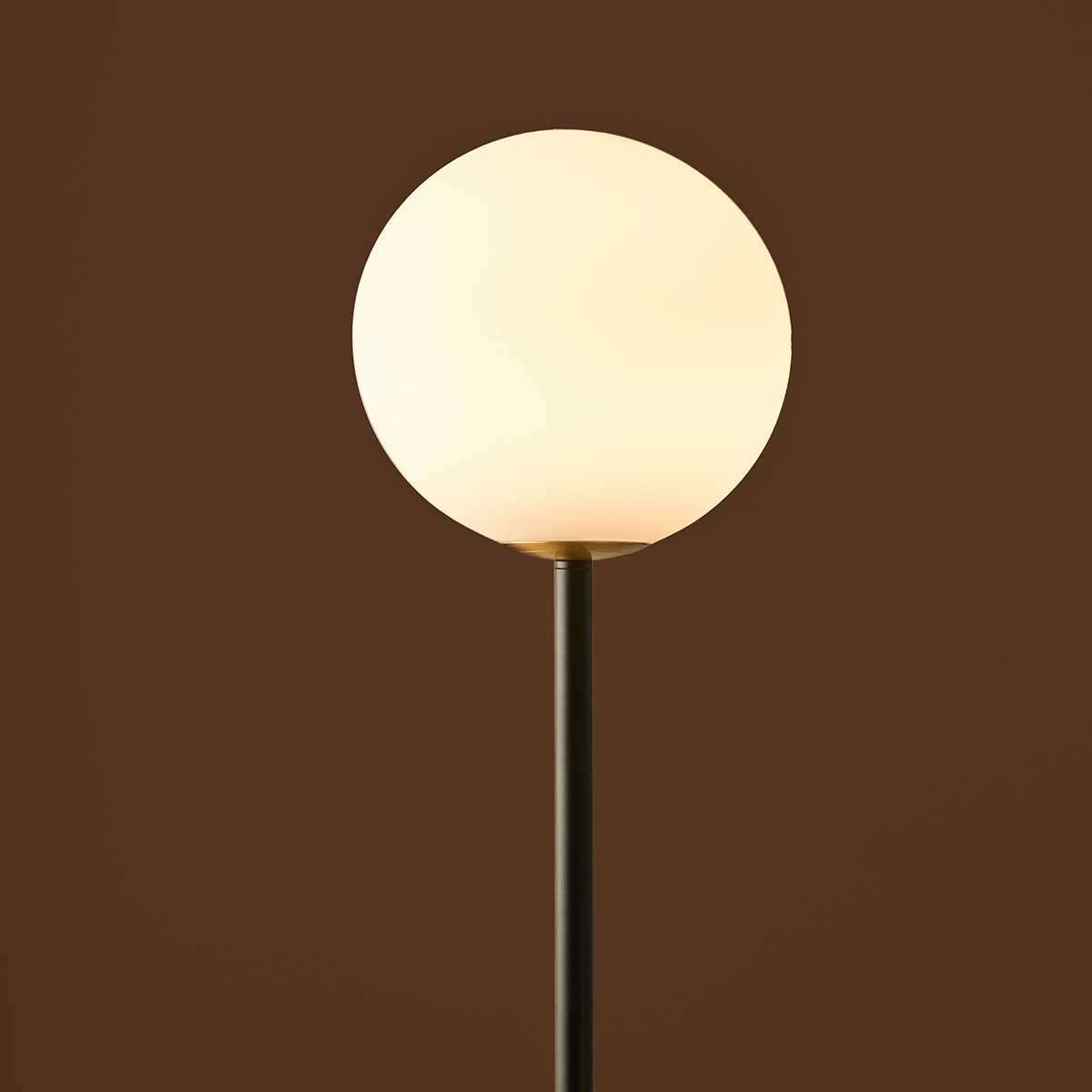 White Sphere Floor Lamp