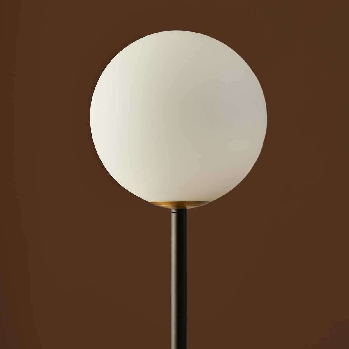 White Sphere Floor Lamp
