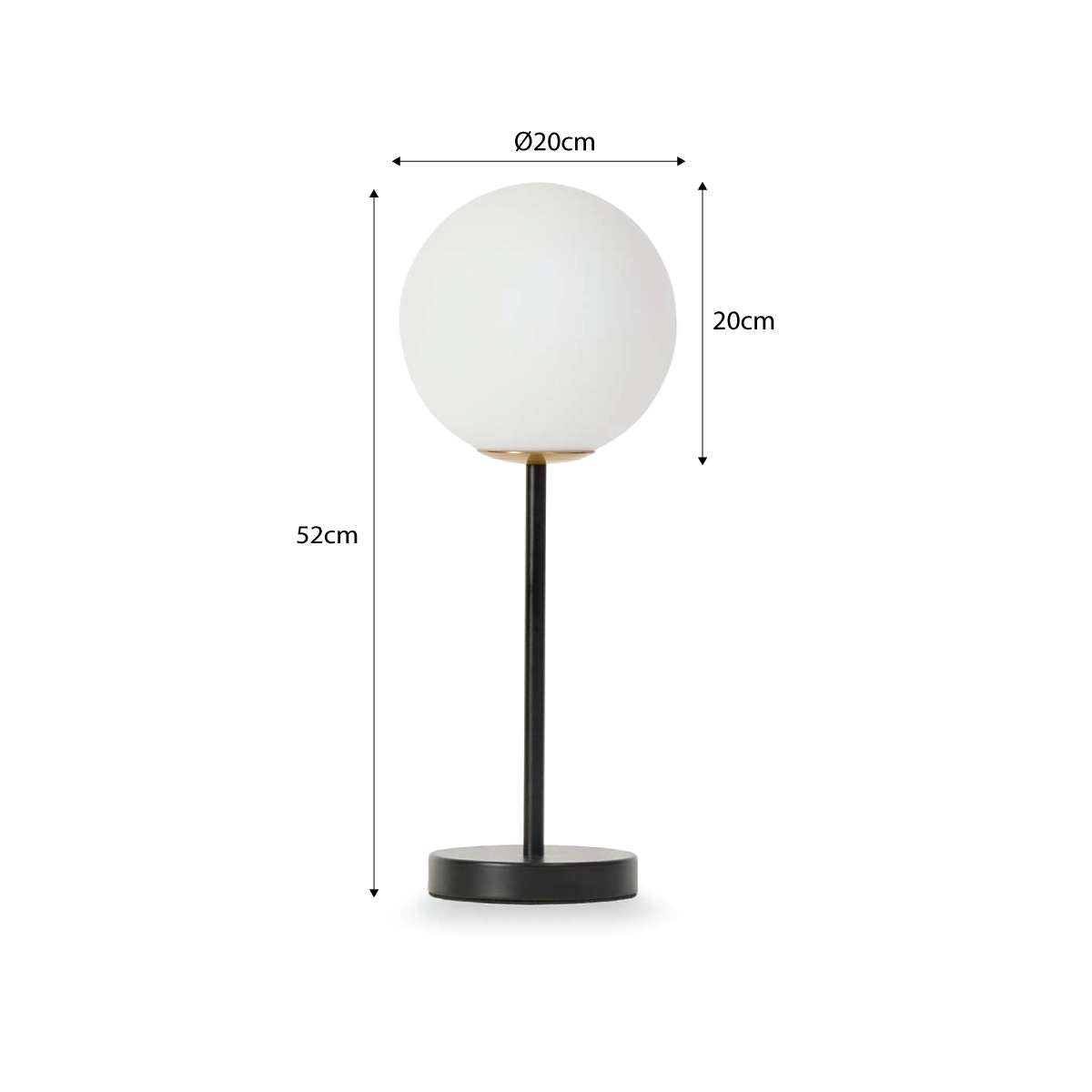 White Sphere Table Lamp