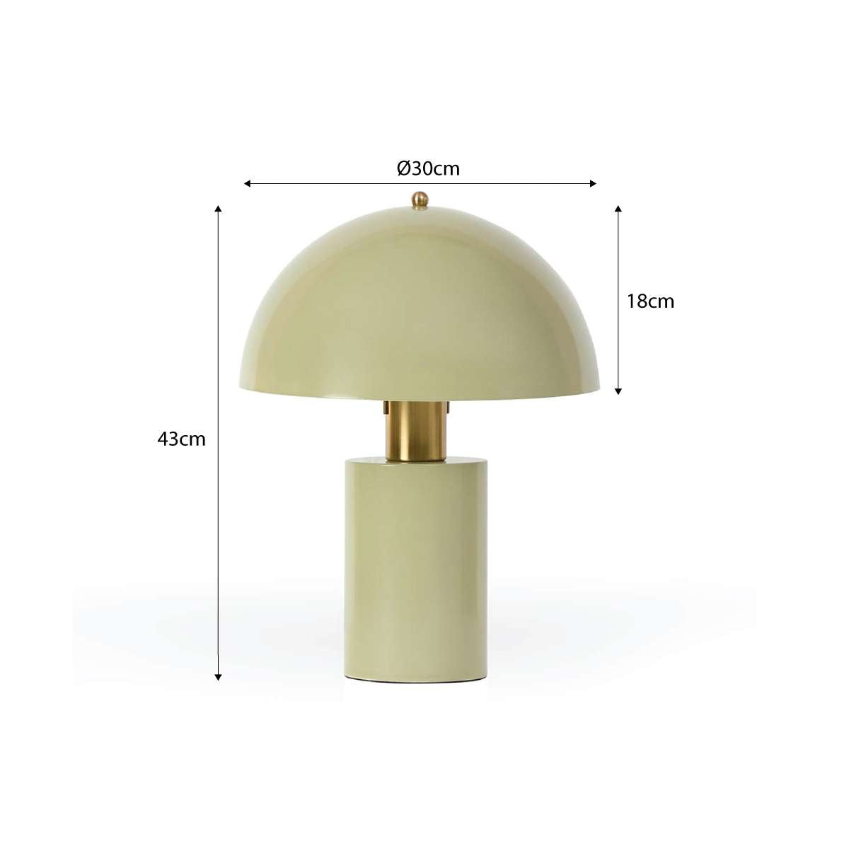 Dome Gloss Table Lamp