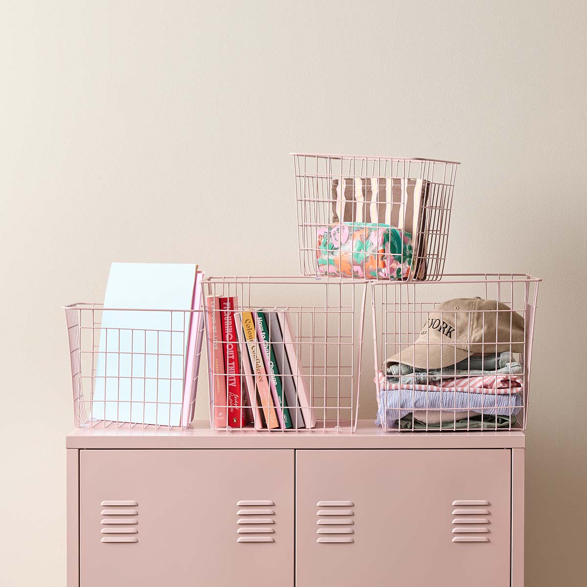 Mocka Original Baskets - Set of 4 - Pink - Mocka New Zealand