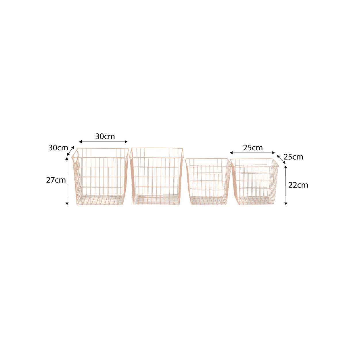Mocka Original Baskets - Set of 4 - Pink - Mocka New Zealand