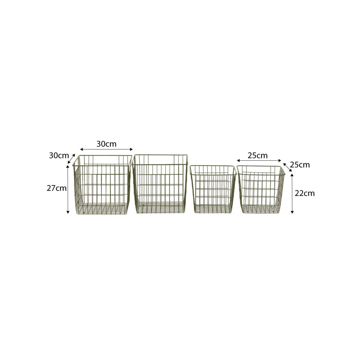 Mocka Original Baskets - Set of 4 - Khaki - Mocka New Zealand