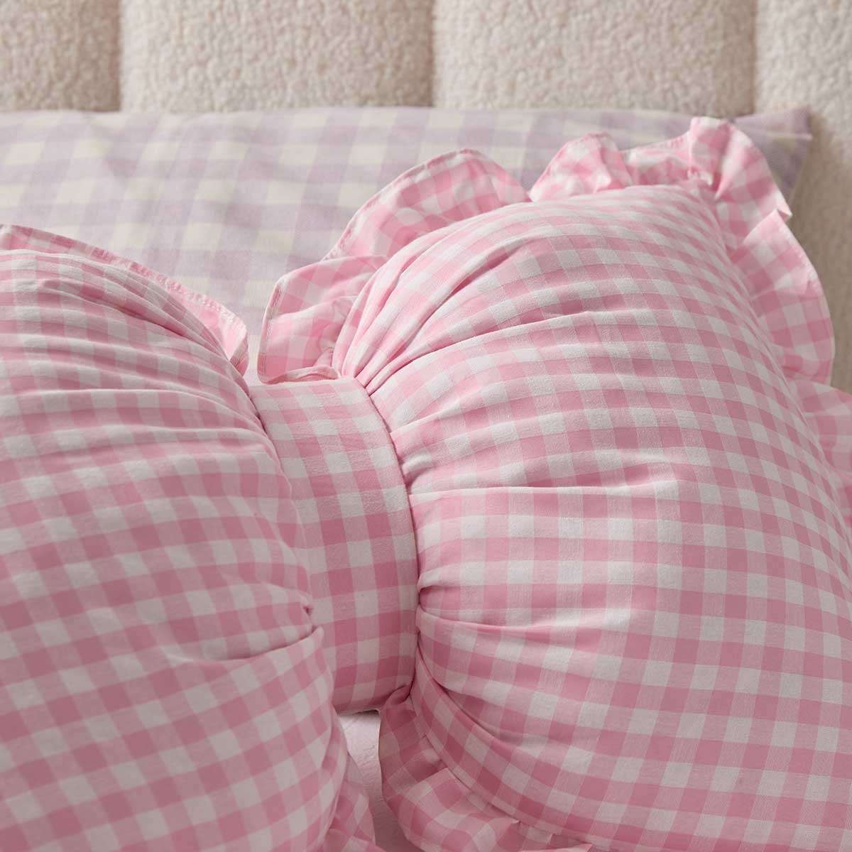 Bow Cushion Large - Pink - Mocka New Zealand