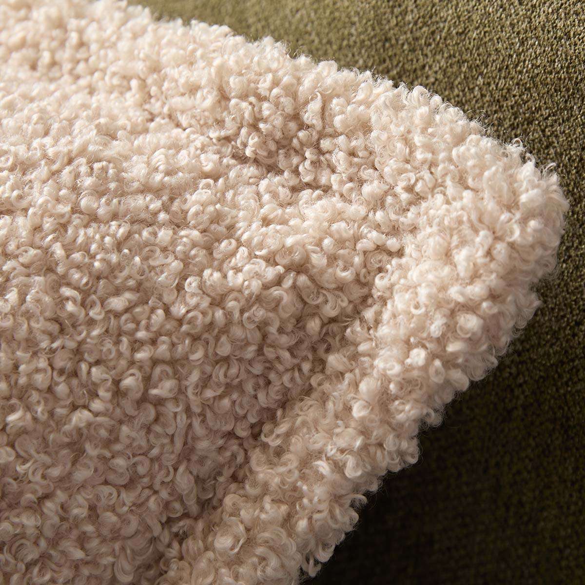 Frankie Sherpa Cushion 50cm - Cream - Mocka New Zealand