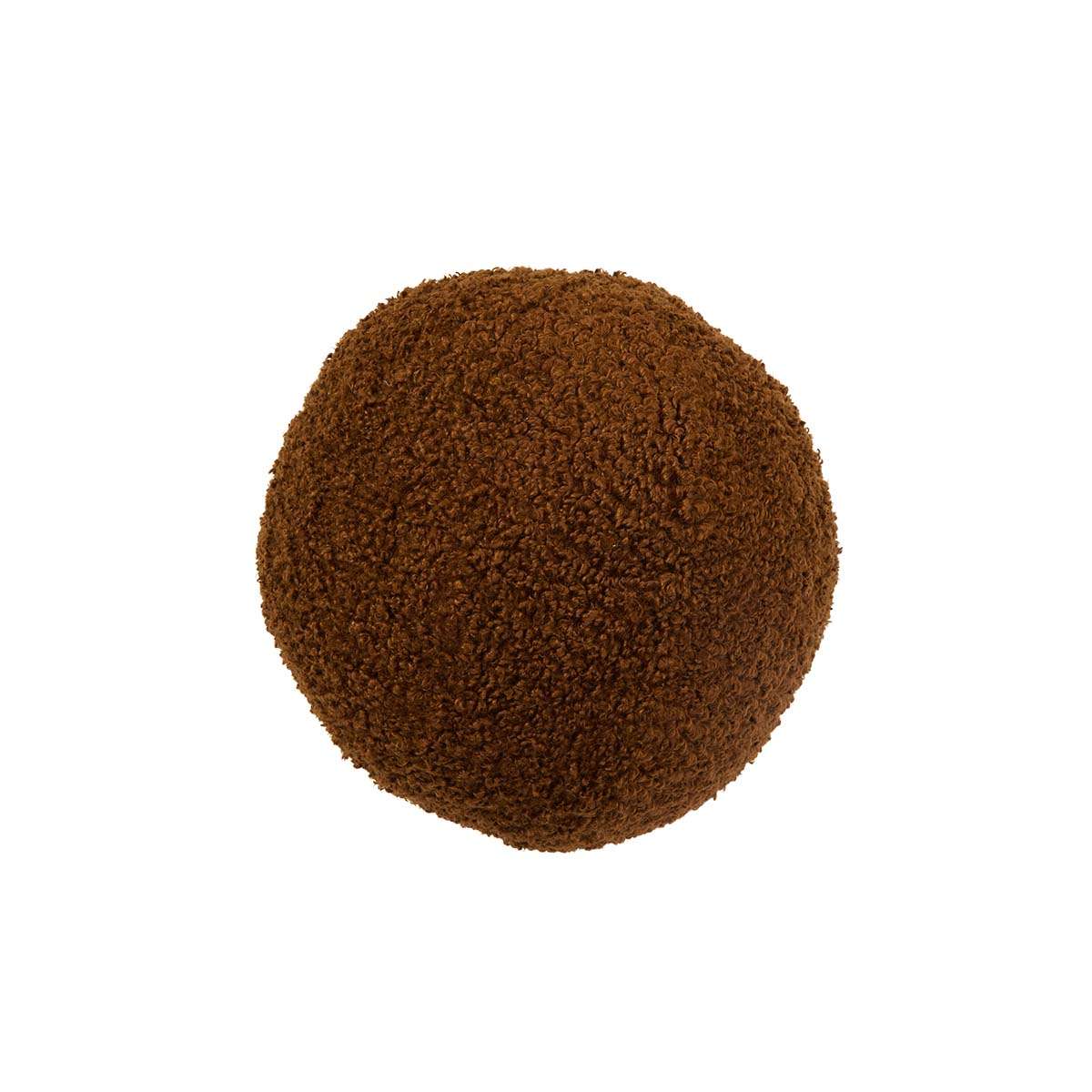 Frankie Sherpa Ball Cushion - Chocolate - Mocka New Zealand