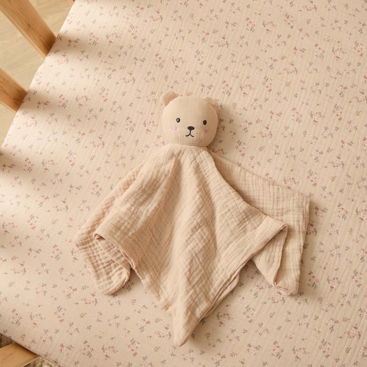 Soft Cotton Teddy Snuggle - Mocka New Zealand