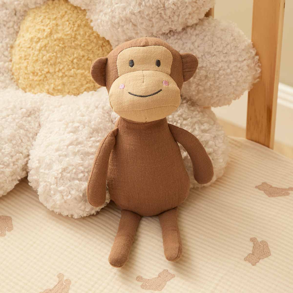 Soft Cotton Monkey Toy - Mocka New Zealand