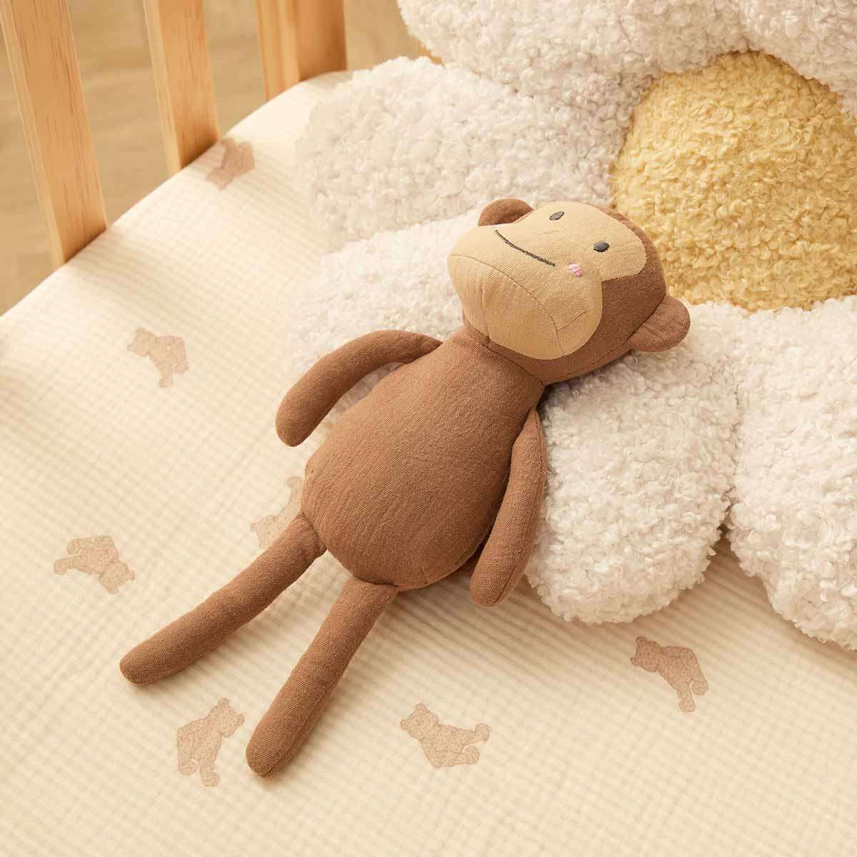 Soft Cotton Monkey Toy - Mocka New Zealand