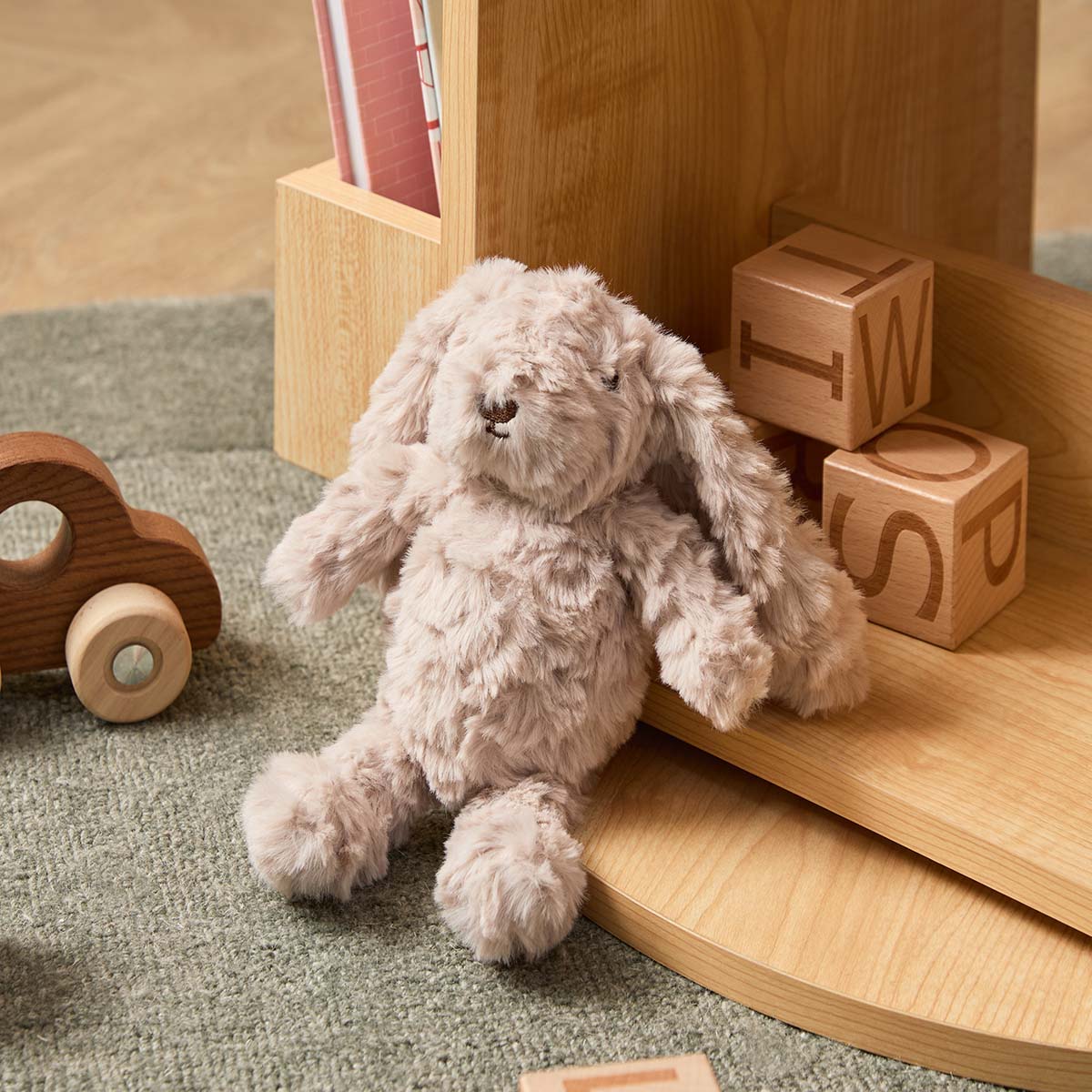Rosie Rabbit Plush Toy Small - Silver - Mocka New Zealand