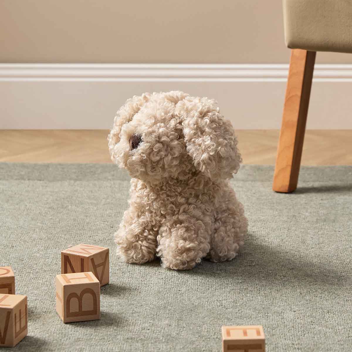 Pixie Puppy Cushion - Mocka New Zealand