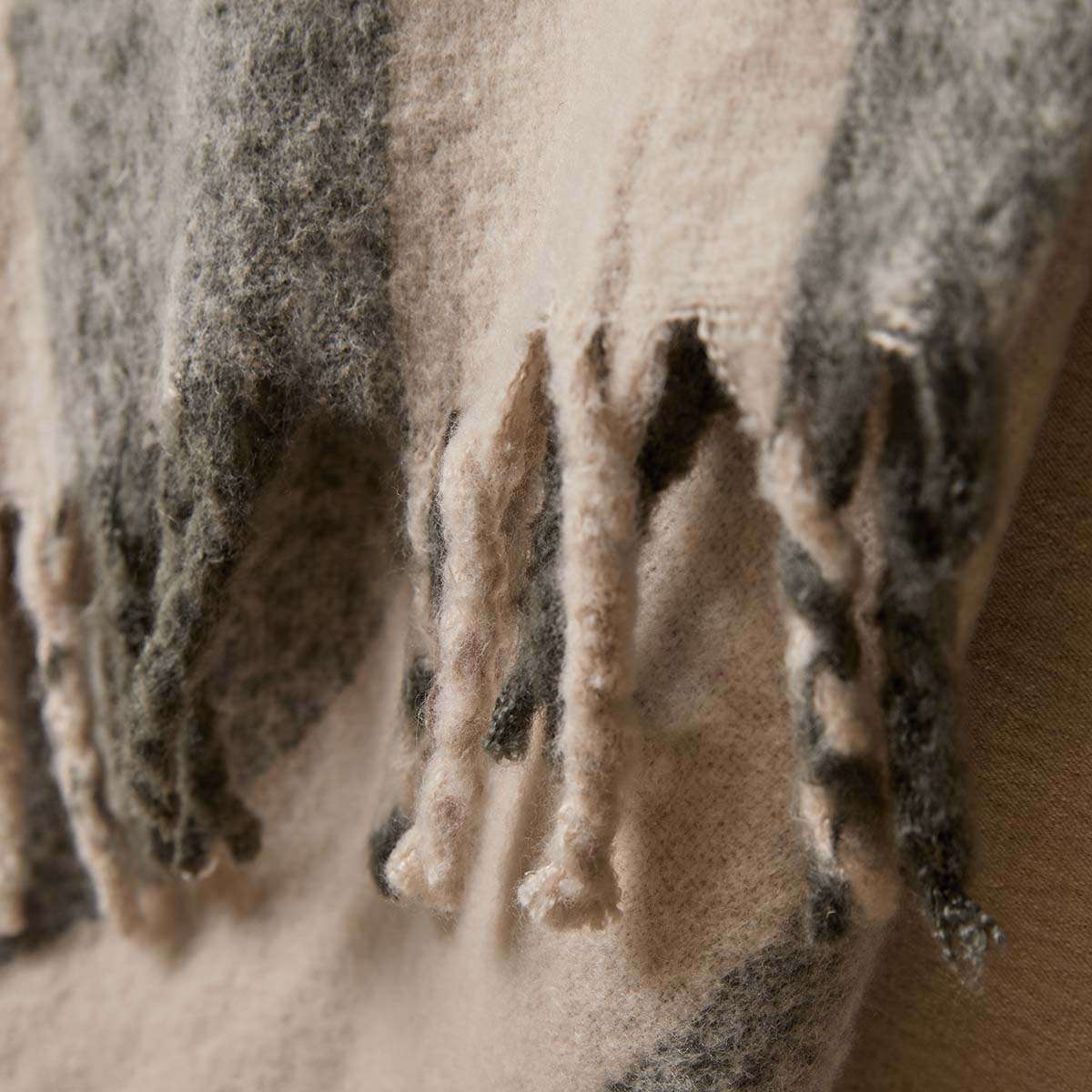 Mocka Stripe Throw Blanket - Olive - Mocka New Zealand