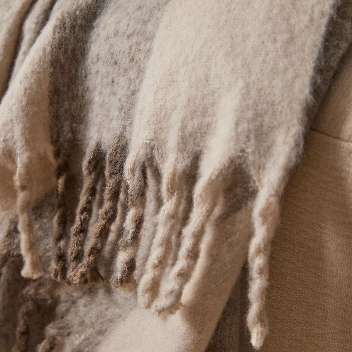 Mocka Stripe Throw Blanket - Mocha - Mocka New Zealand