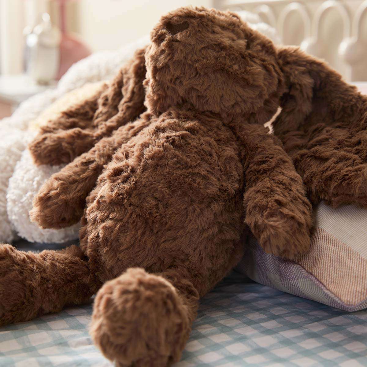 Rosie Rabbit Plush Toy Large - Chocolate - Mocka New Zealand