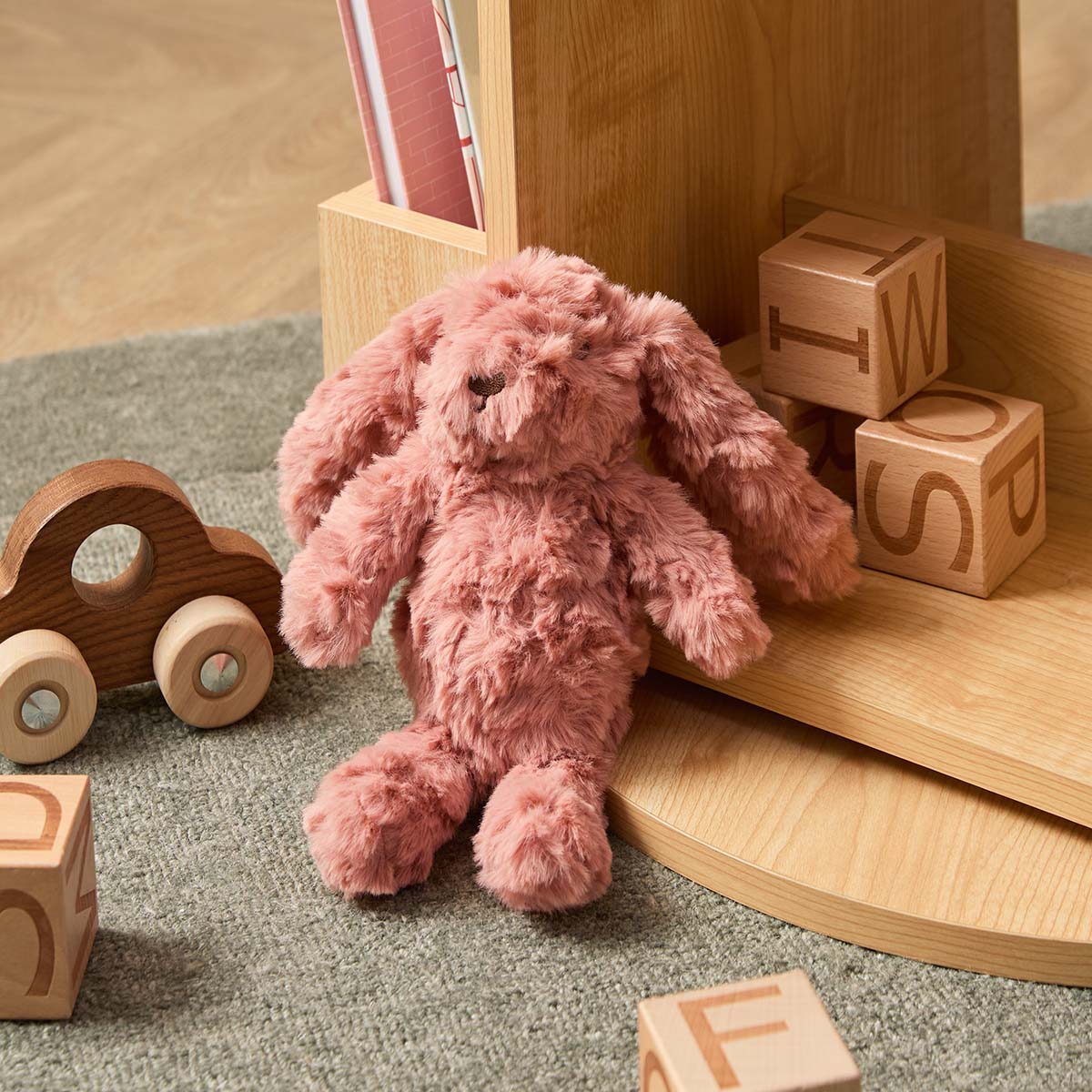 Rosie Rabbit Plush Toy Small - Pink - Mocka New Zealand