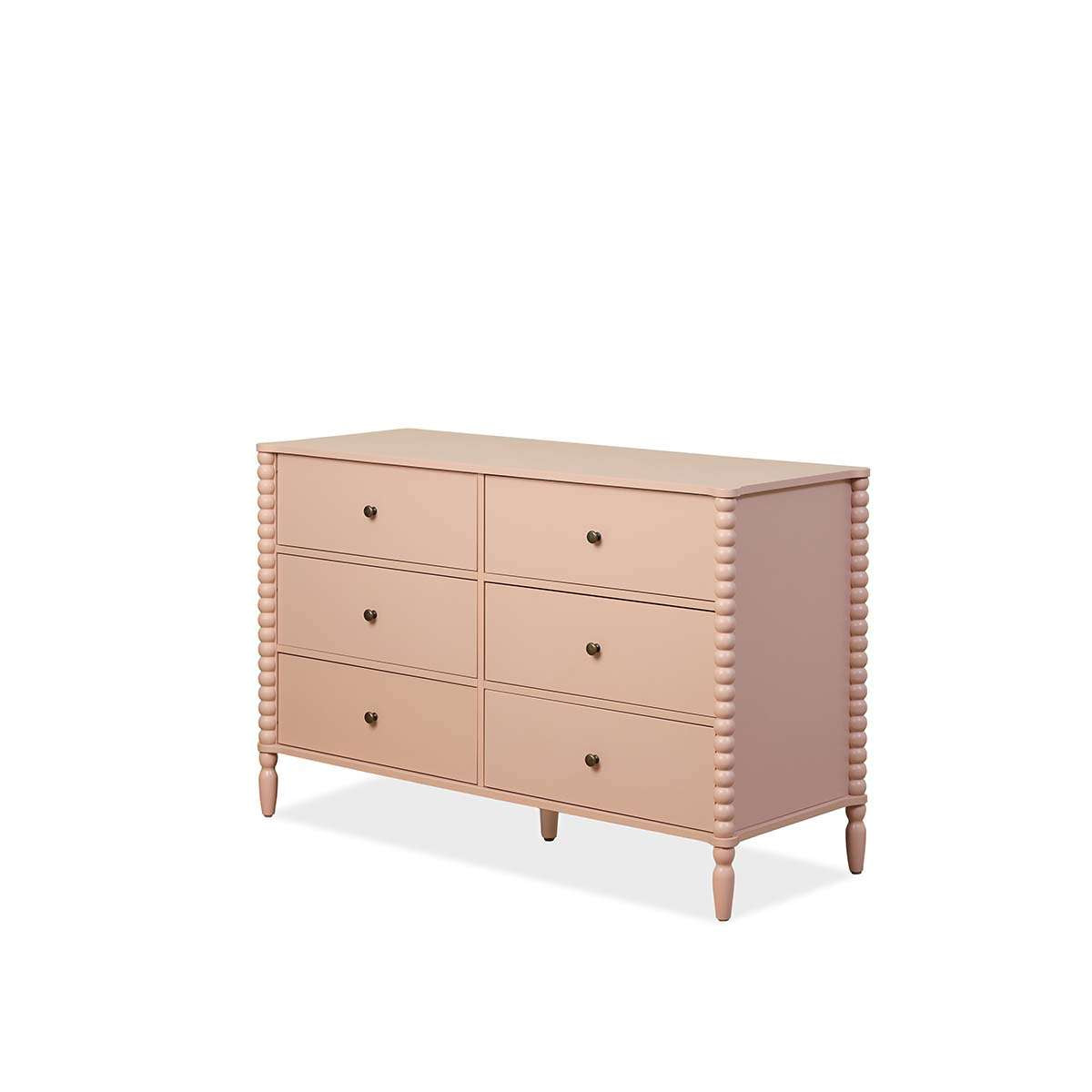 Betti Bobbin Six Drawer - Pink - Mocka New Zealand