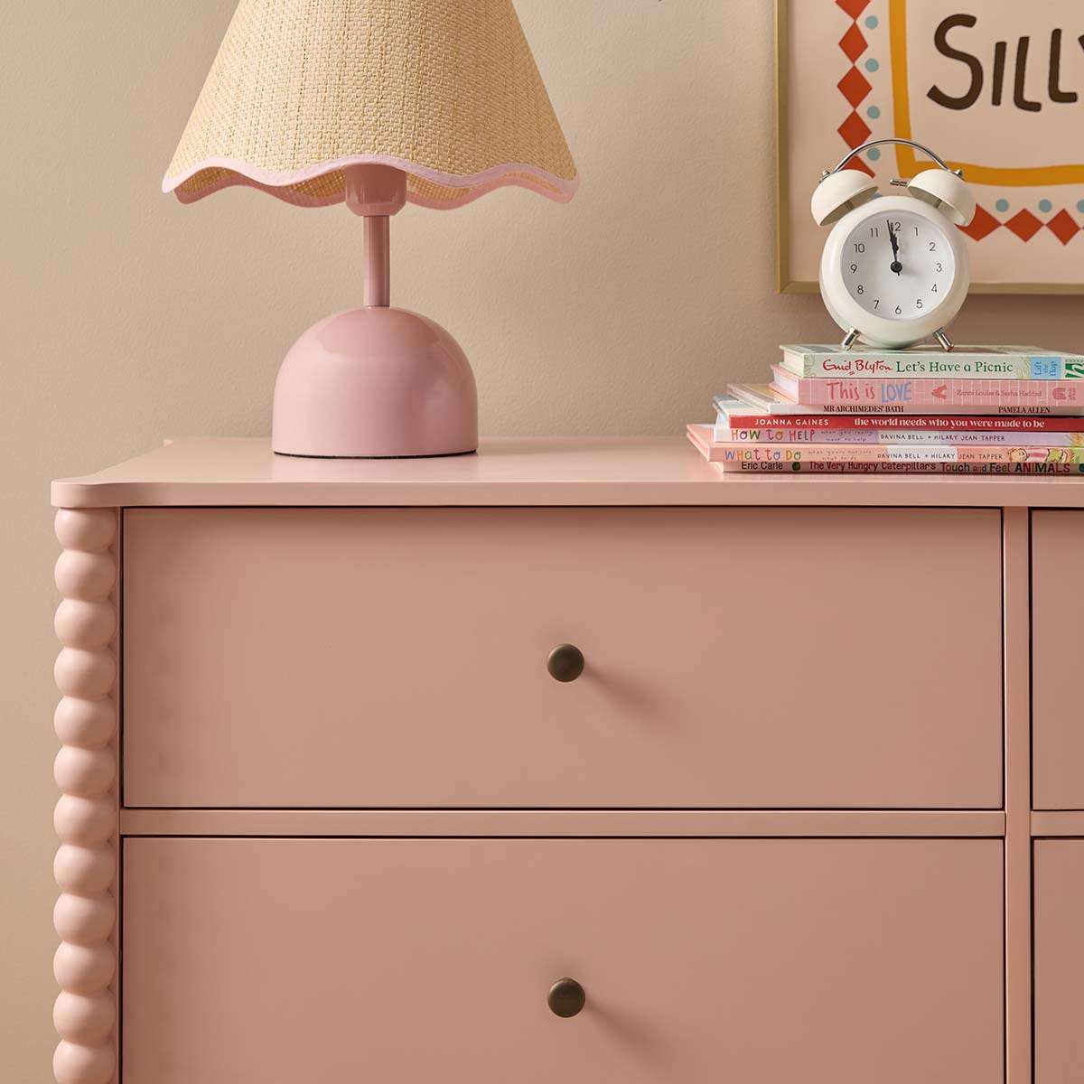 Betti Bobbin Six Drawer - Pink - Mocka New Zealand
