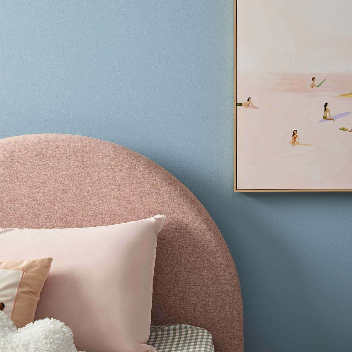 Amelie King Single Bed - Pink