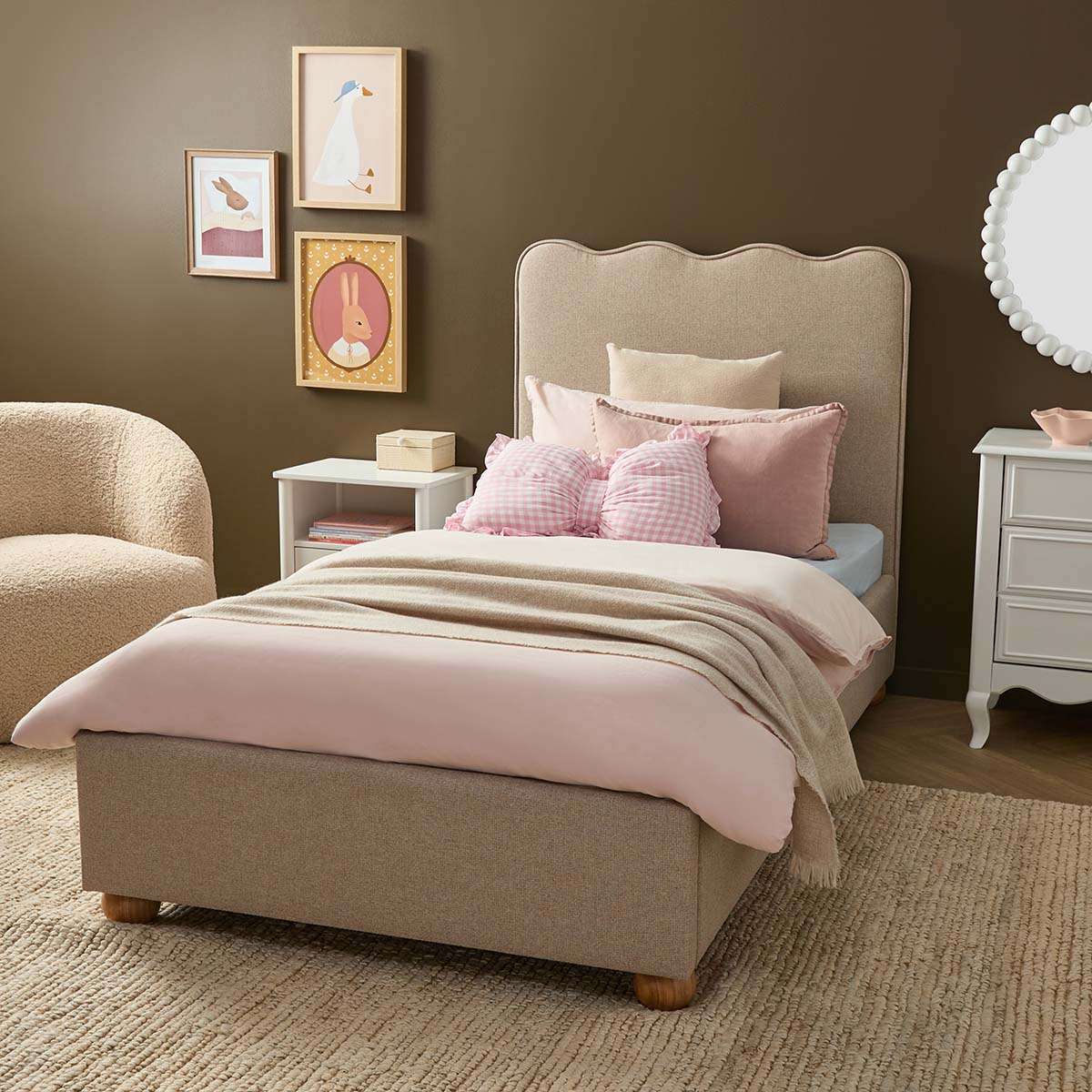 Waverley King Single Bed - Natural