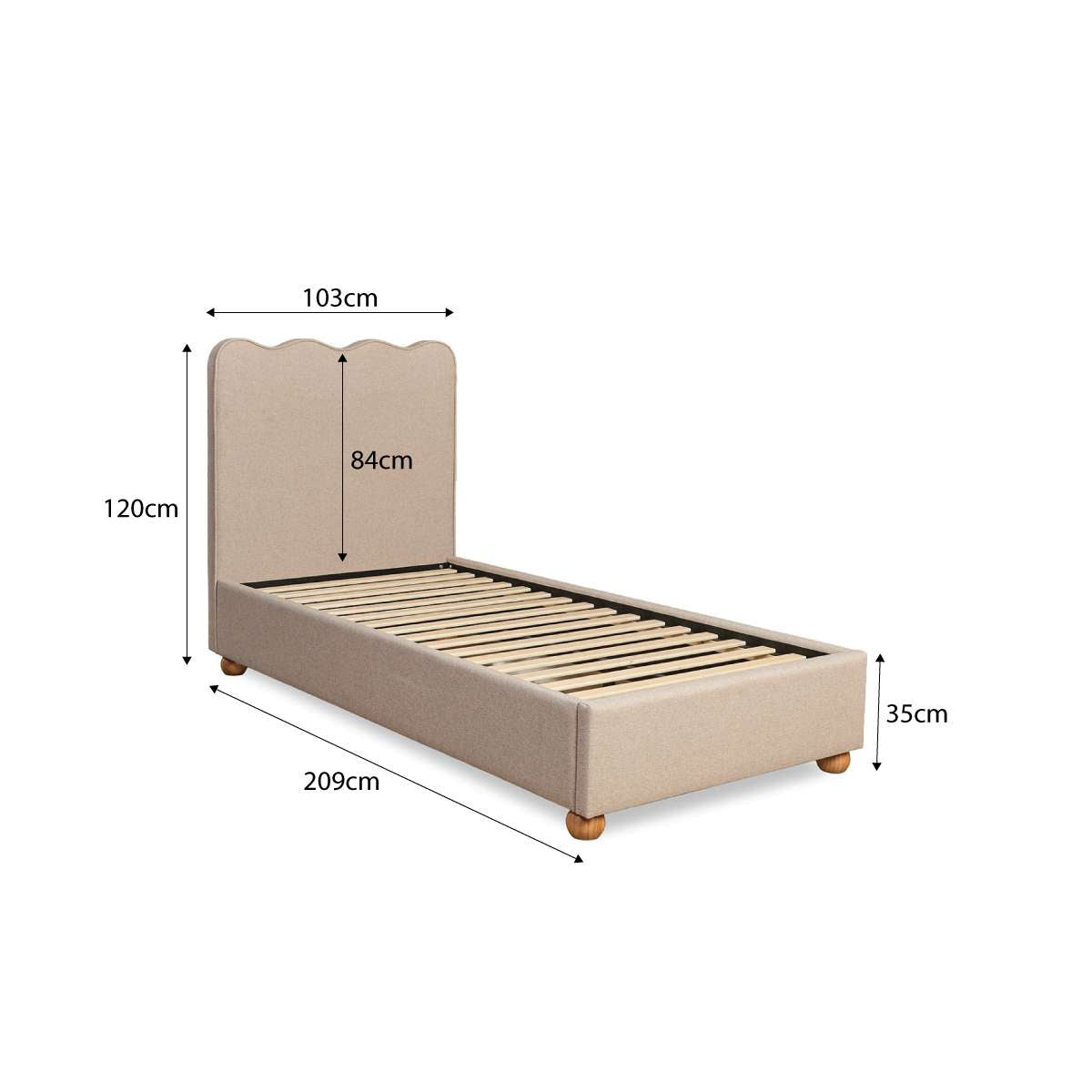 Waverley Single Bed + Mocka Mattress Bundle