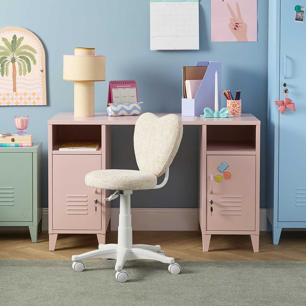 Mocka Original Locker Desk - Large - Pink