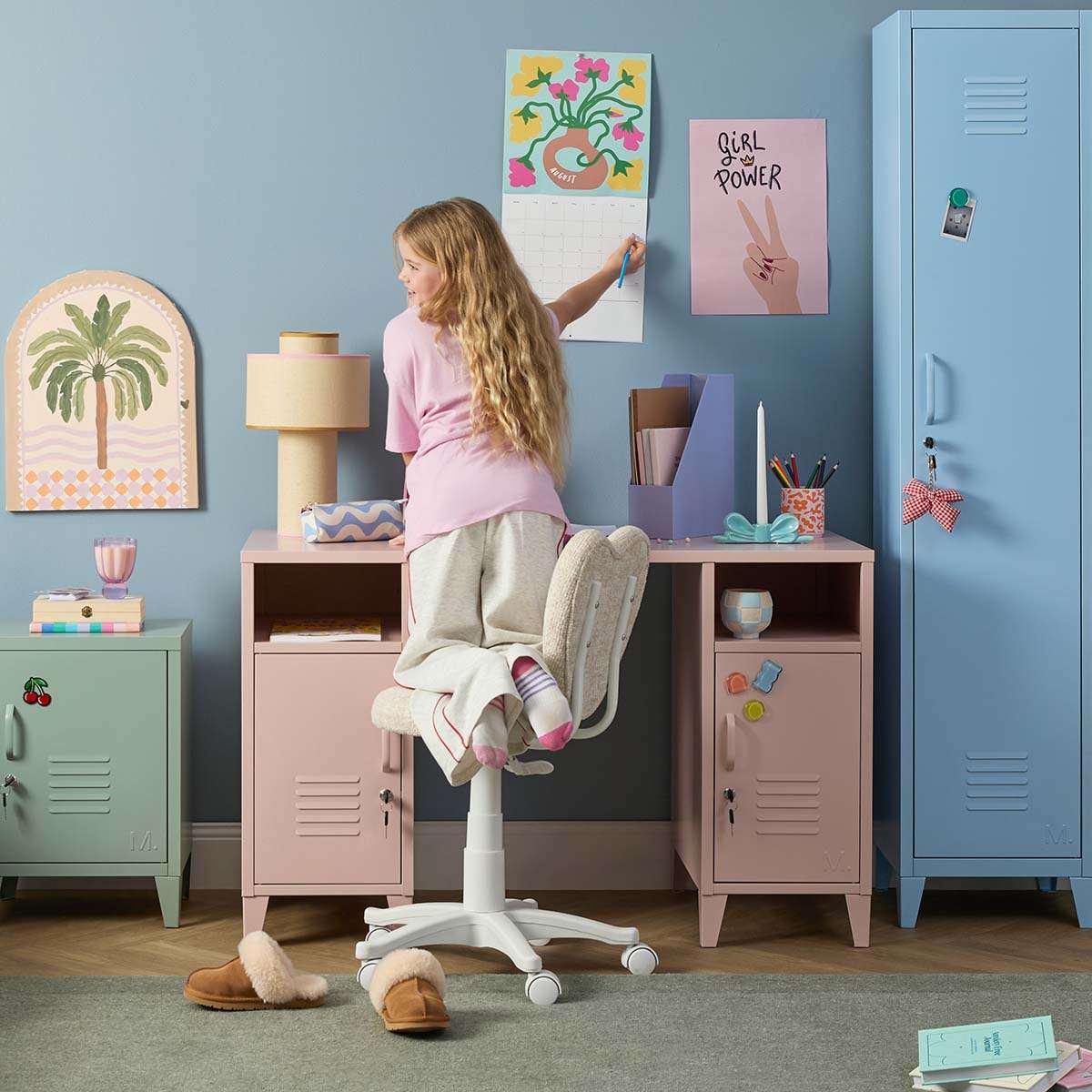 Mocka Original Locker Desk - Large - Pink