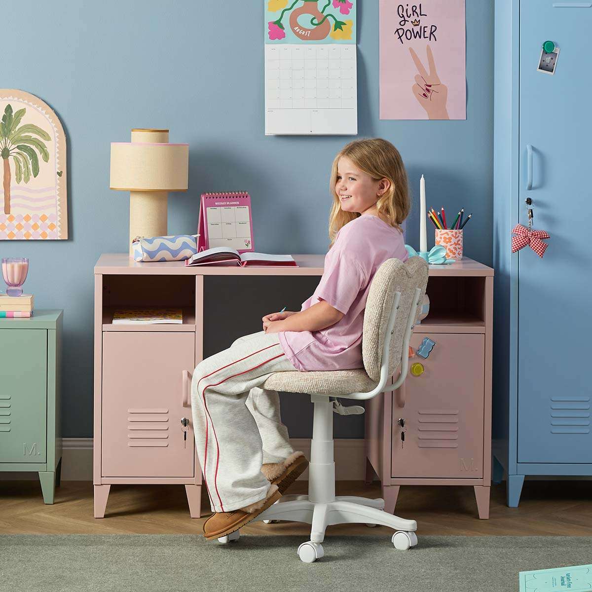 Mocka Original Locker Desk - Large - Pink