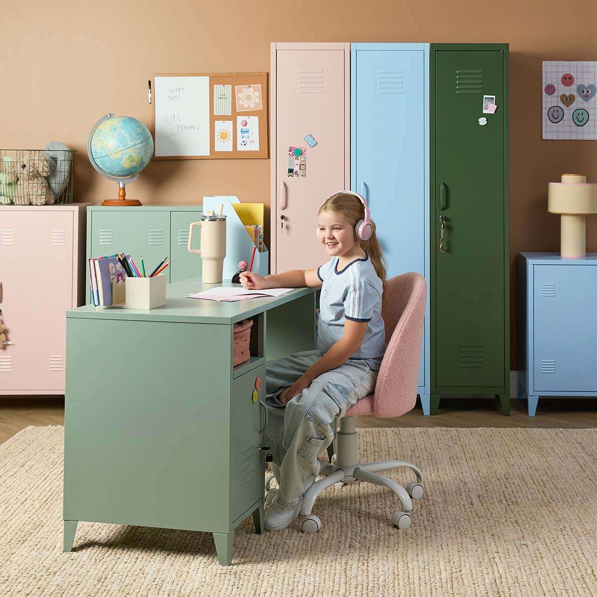 Mocka Original Locker Wardrobe - Single - Pink