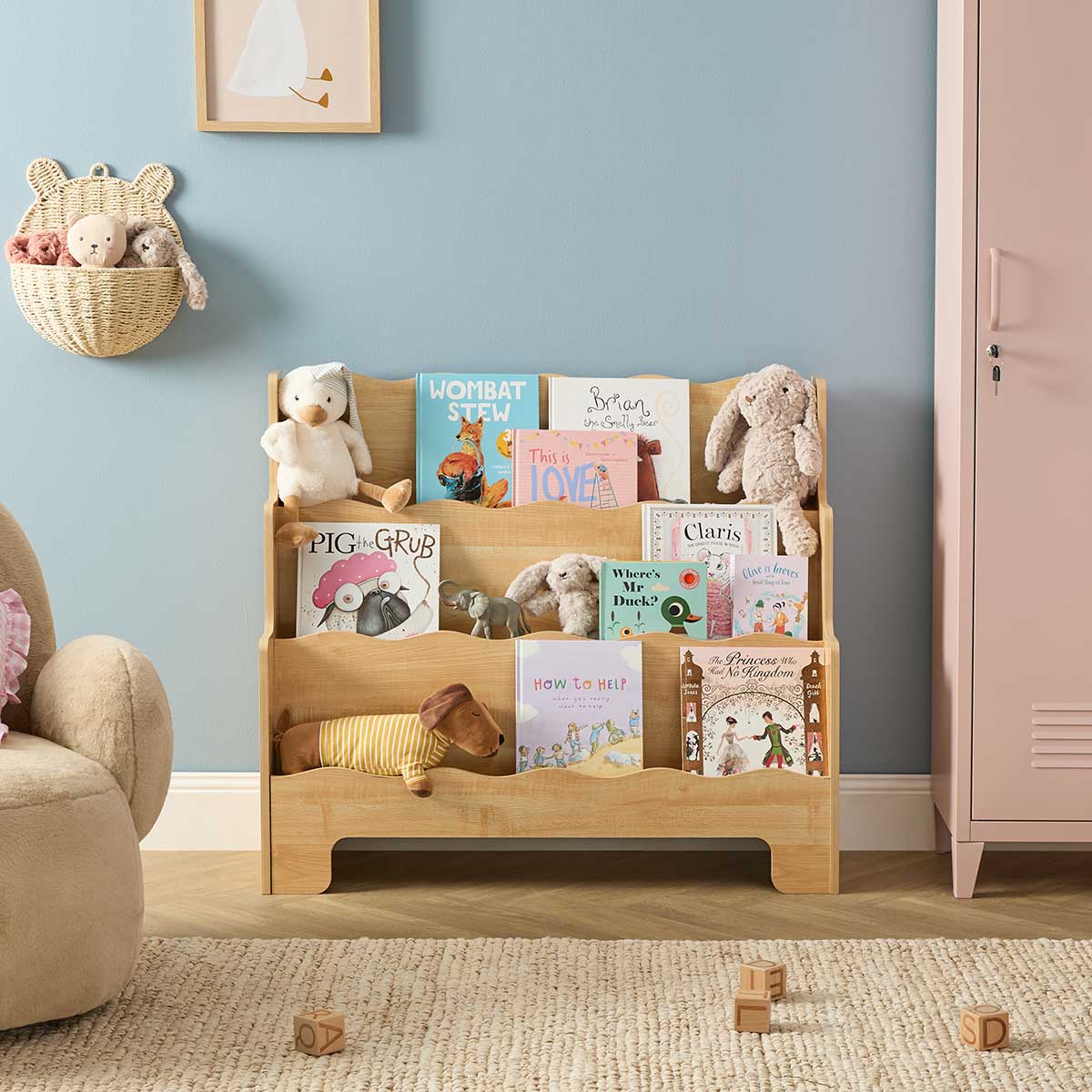 Theo Library Bookshelf - Natural
