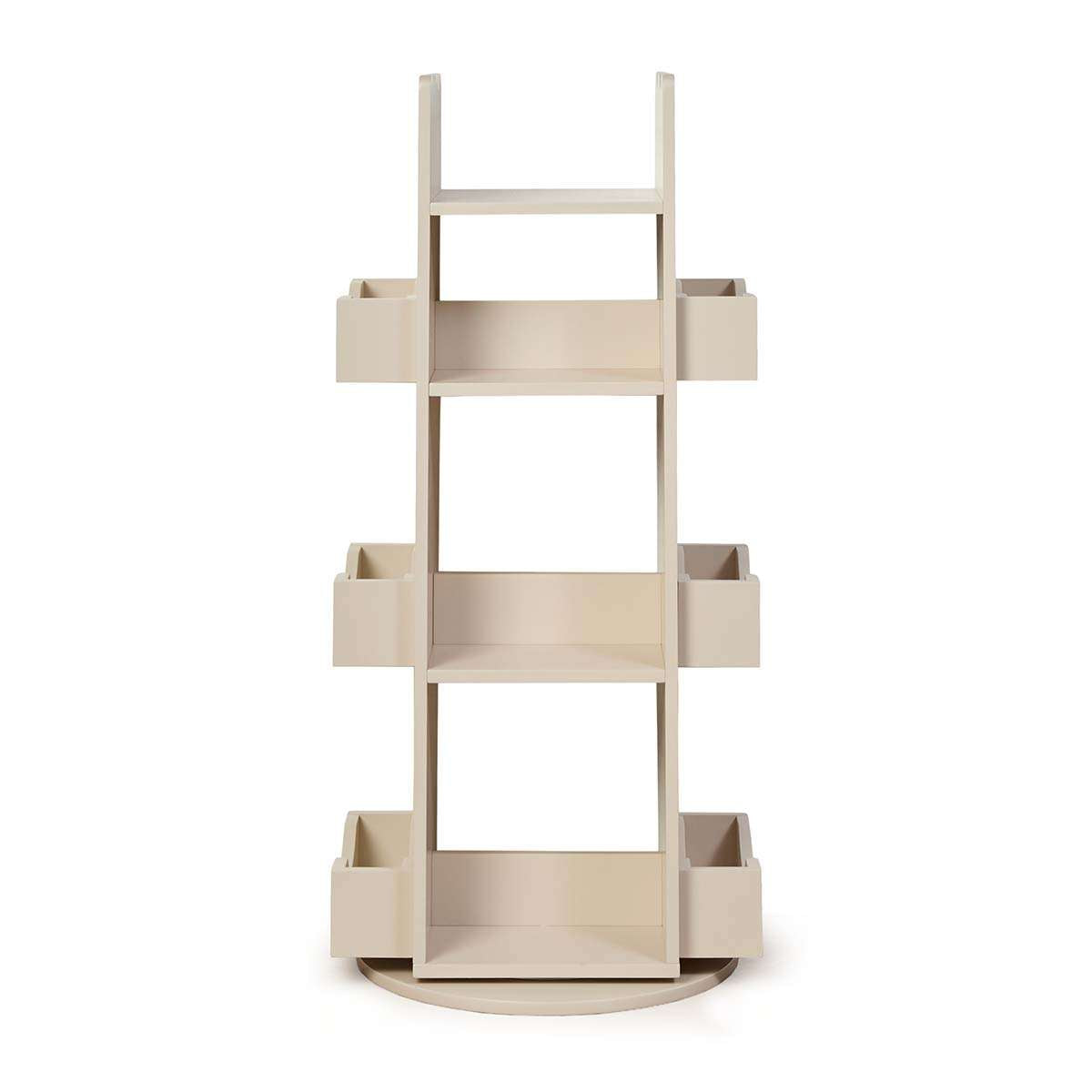 Theo Rotating Bookshelf - Beige