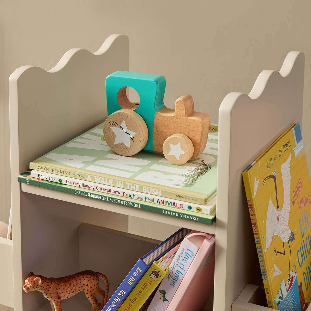 Theo Rotating Bookshelf - Beige