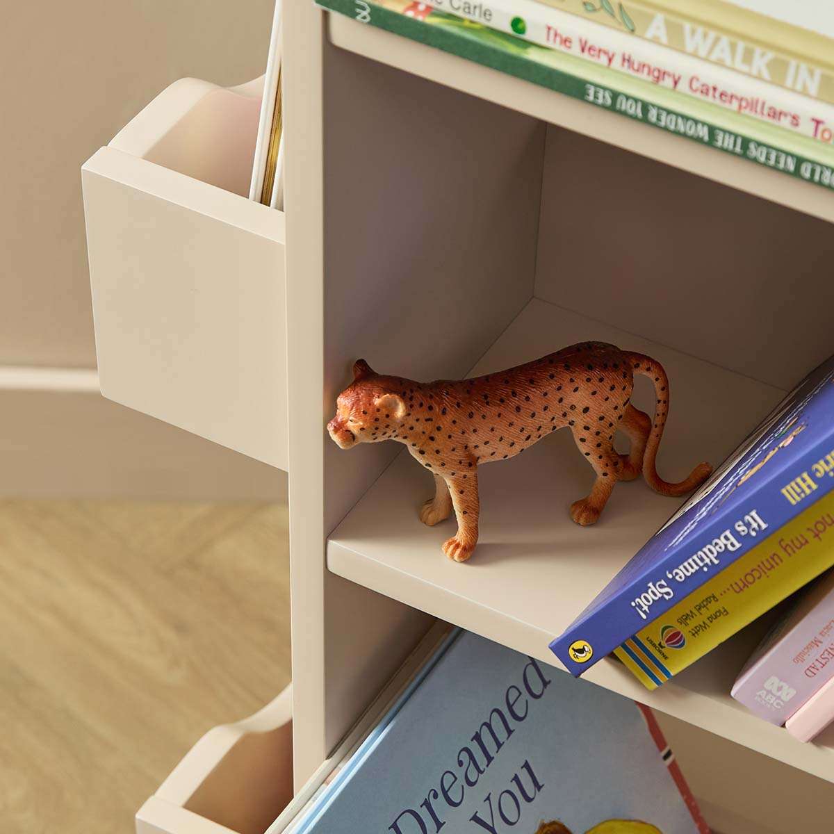 Theo Rotating Bookshelf - Beige