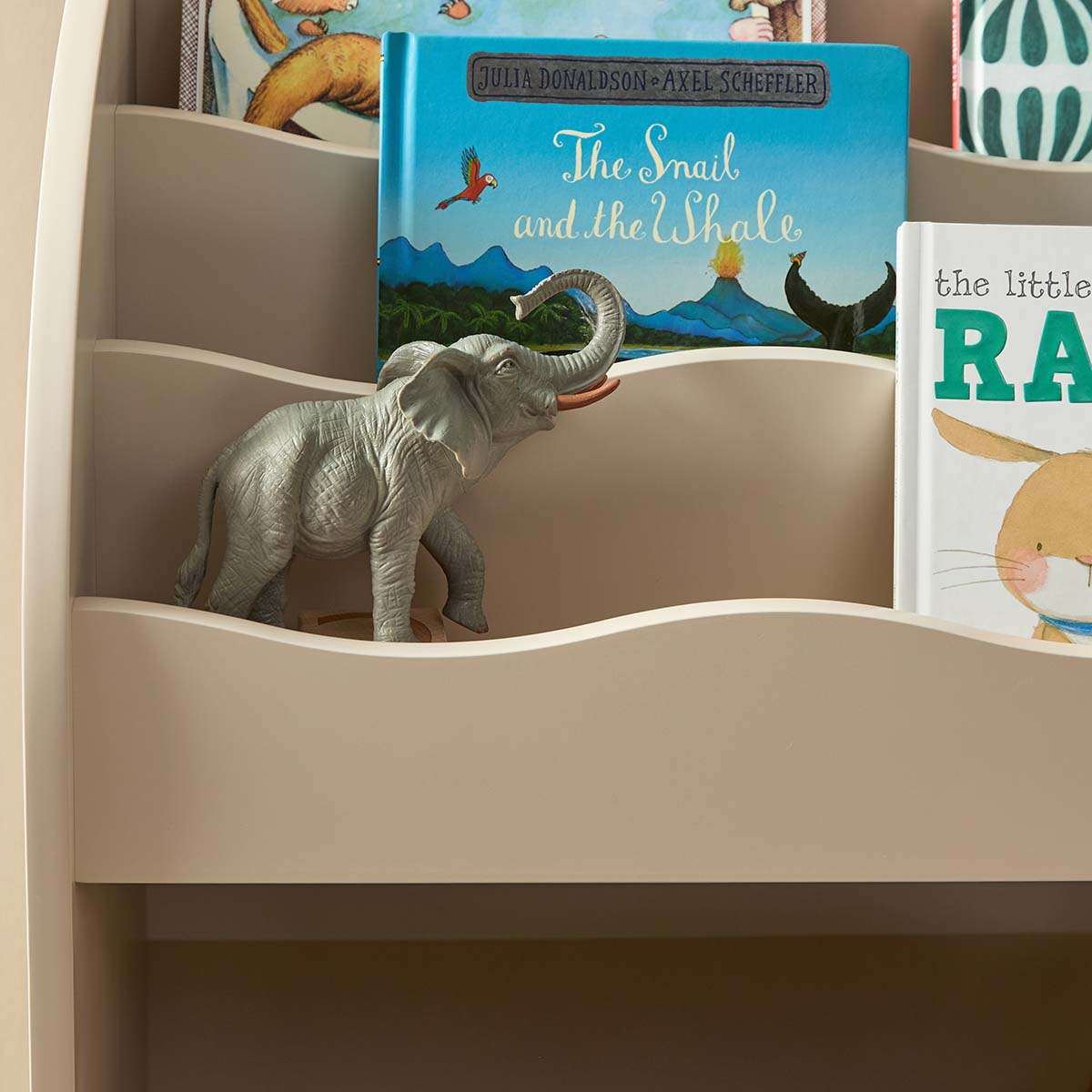 Theo Kids Bookshelf And Toy Drawer Organiser - Beige