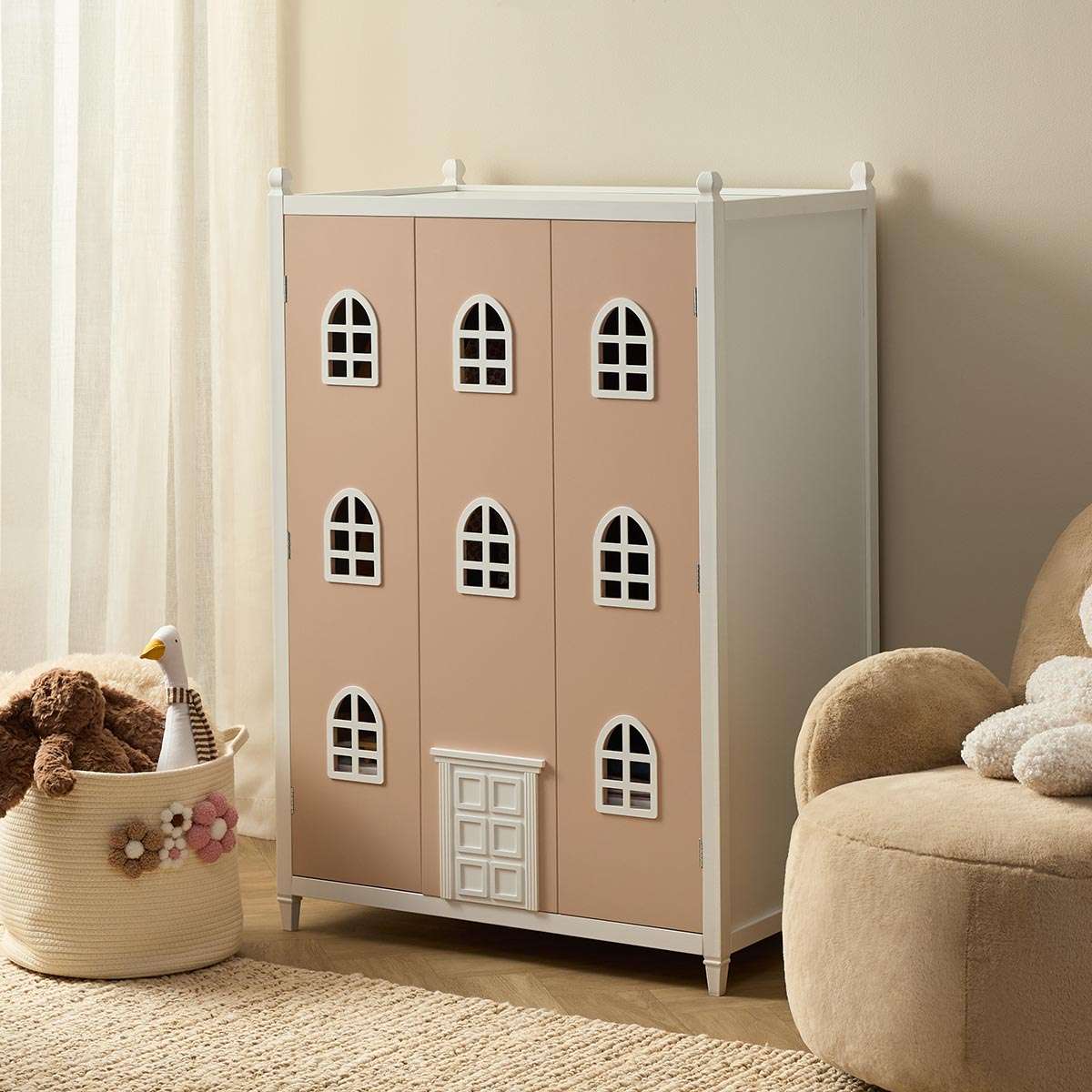 Dollhouse Wardrobe - Pink - Mocka New Zealand