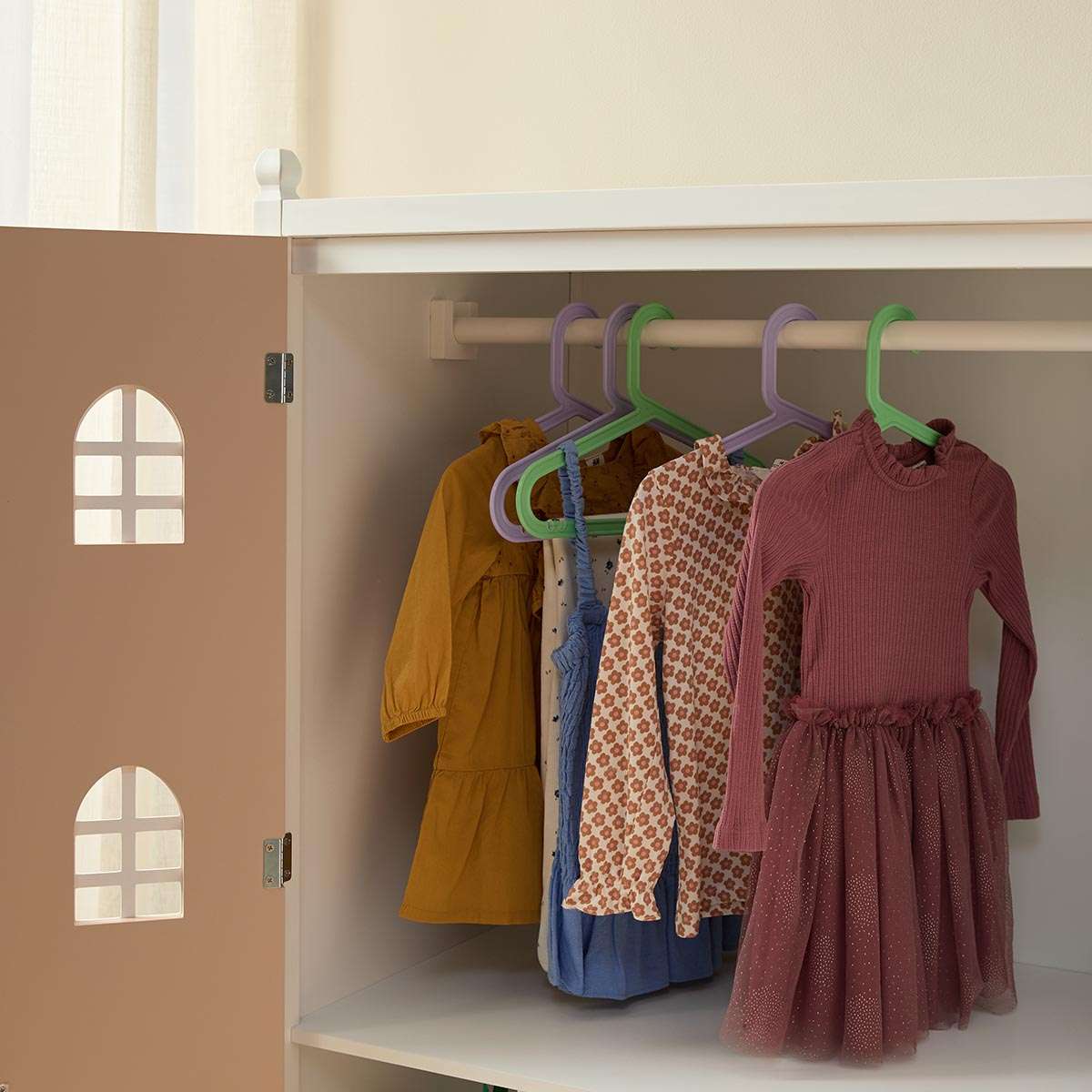 Dollhouse Wardrobe - Pink - Mocka New Zealand
