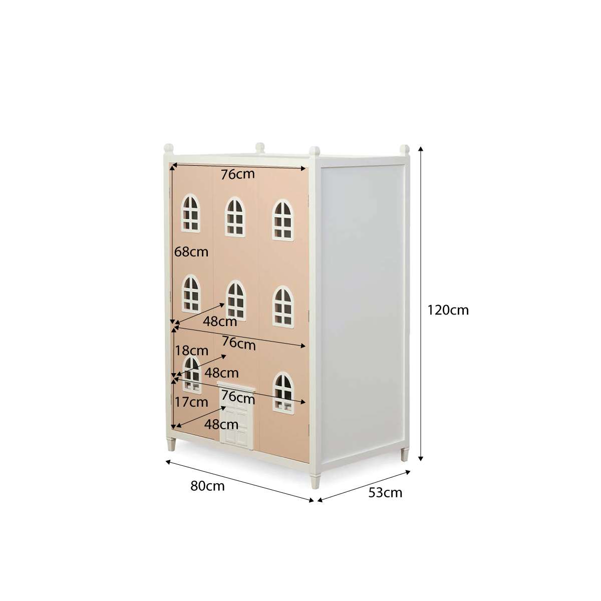 Dollhouse Wardrobe - Pink - Mocka New Zealand