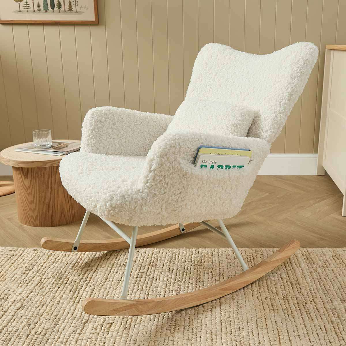 Otto Teddy Rocking Chair - Cream