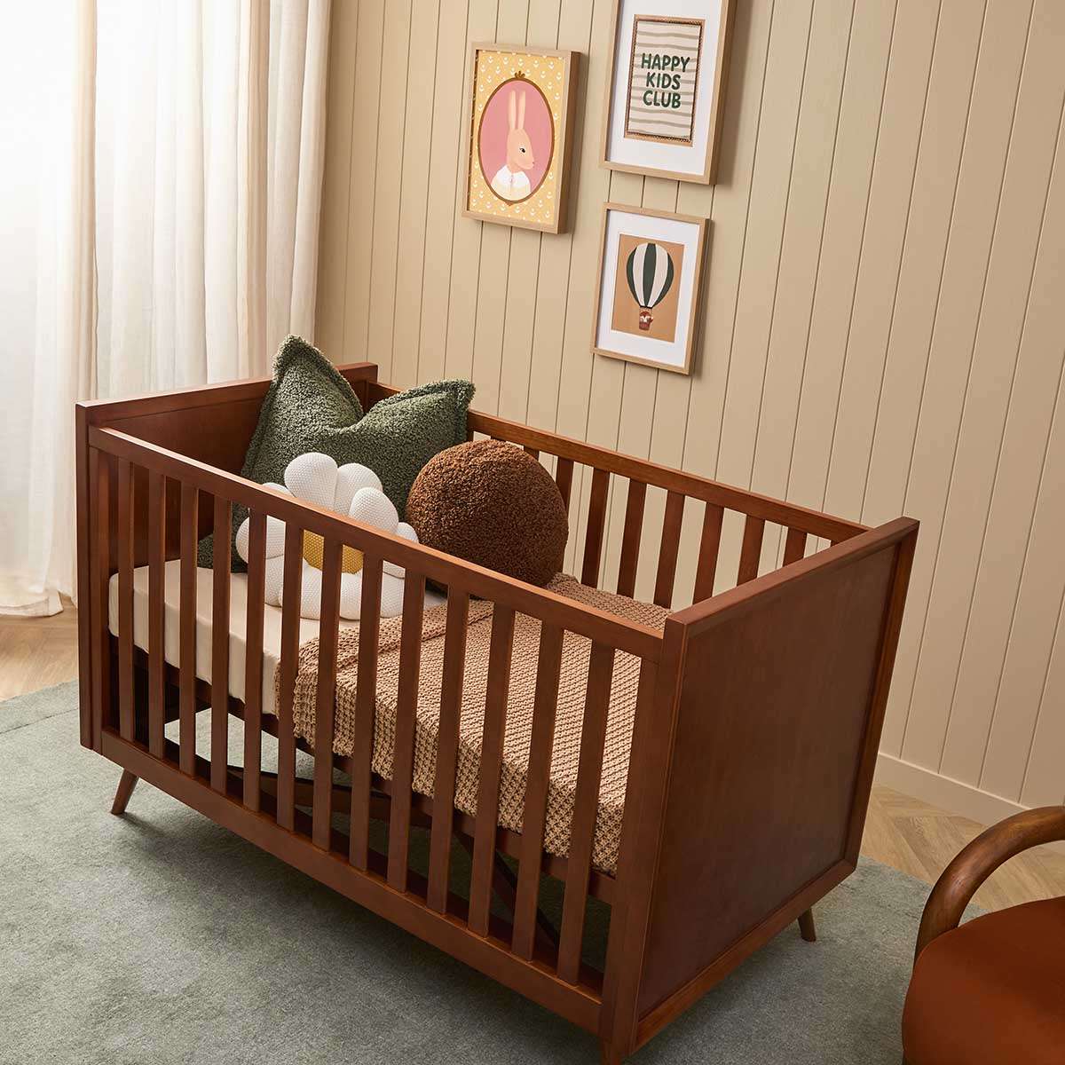 Marlow Mid-Century Cot - Walnut