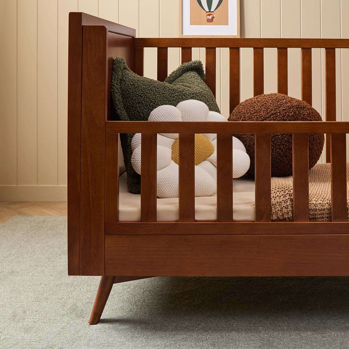 Marlow Cot Toddler Bed Half Frame - Walnut