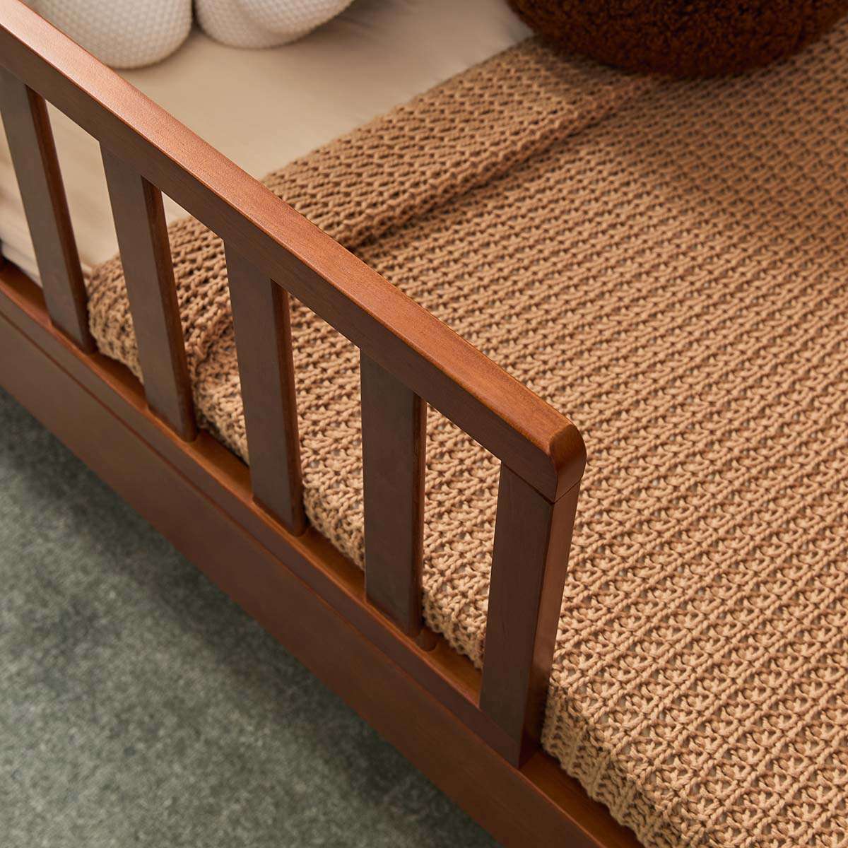Marlow Cot Toddler Bed Half Frame - Walnut