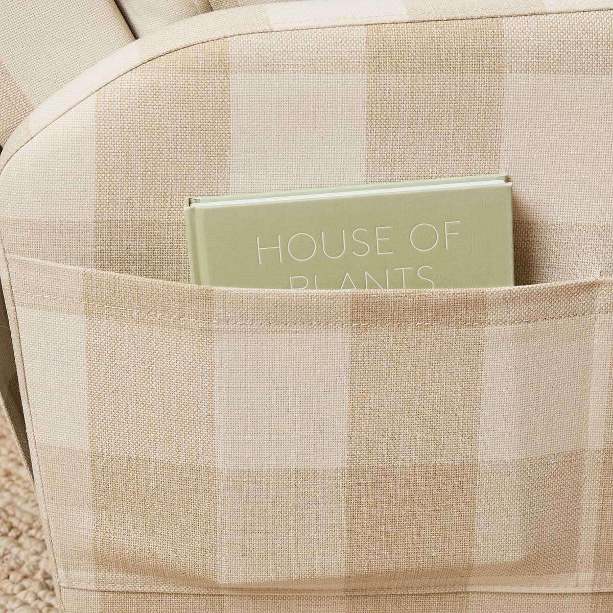 Penny Gingham Recliner And Swivel Chair - Cream