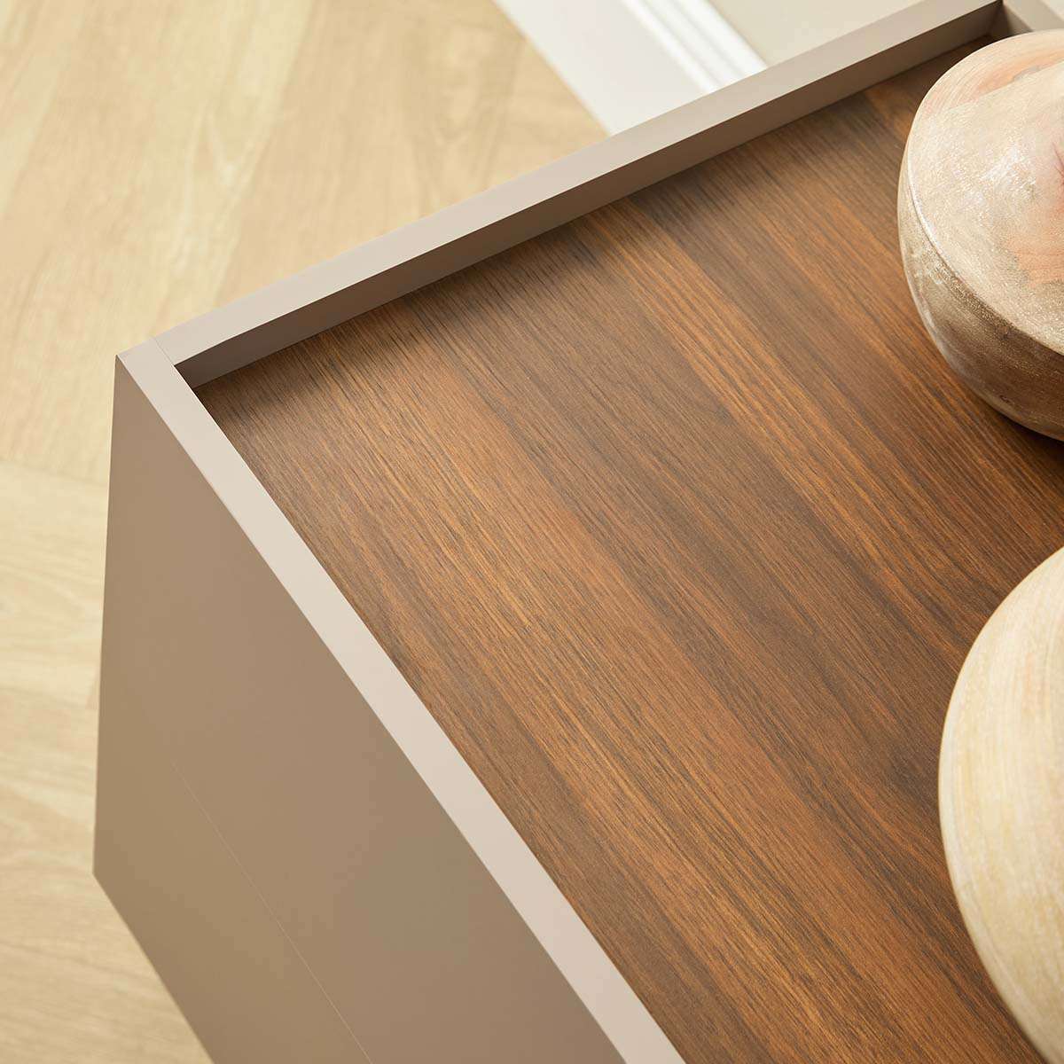 Murphy Entertainment Unit - Stone/Walnut