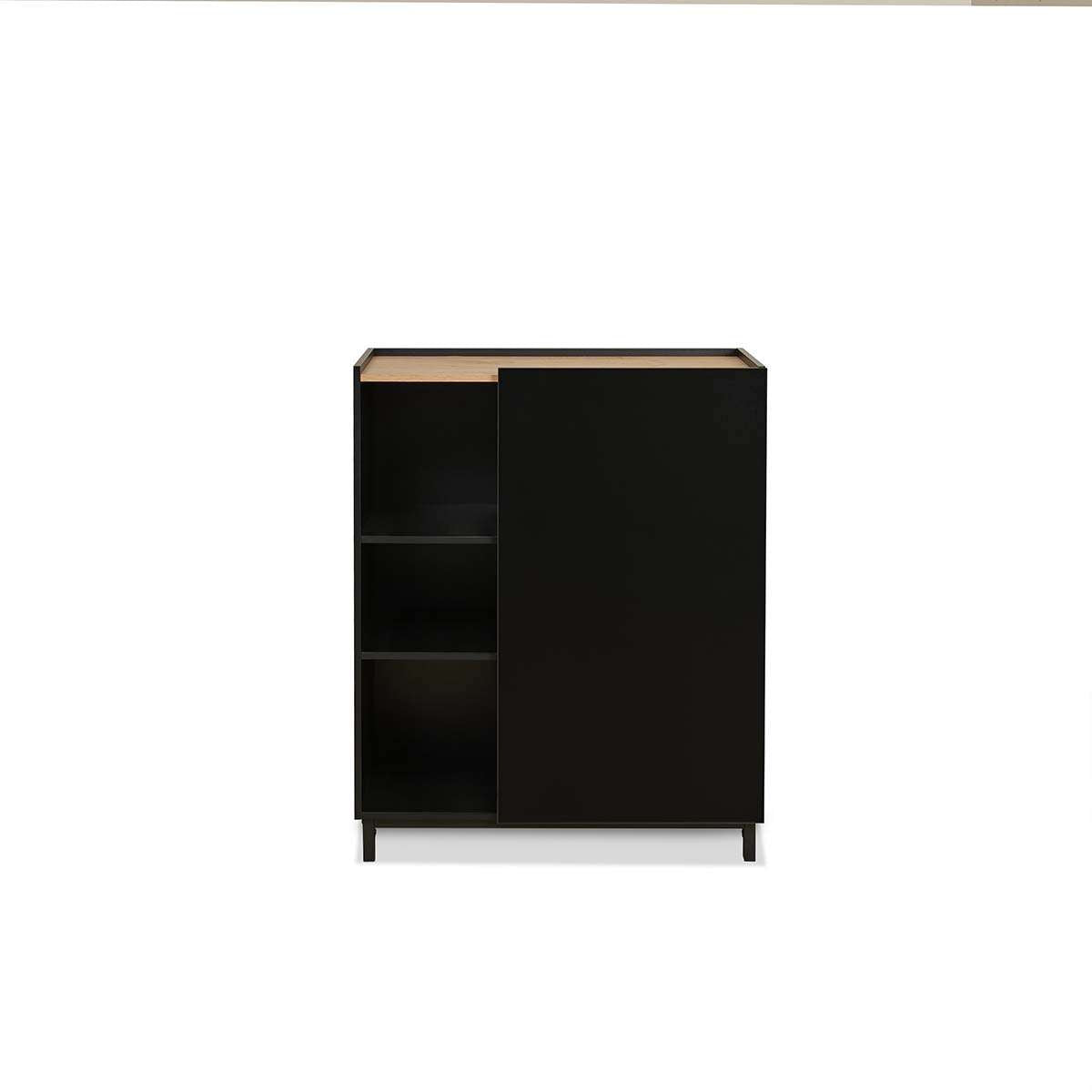 Murphy Cabinet - Black/Natural