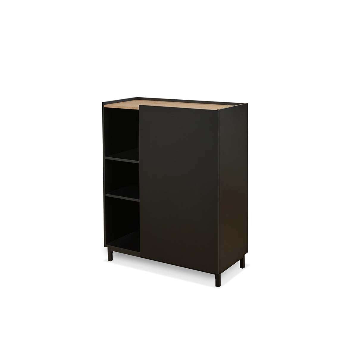 Murphy Cabinet - Black/Natural