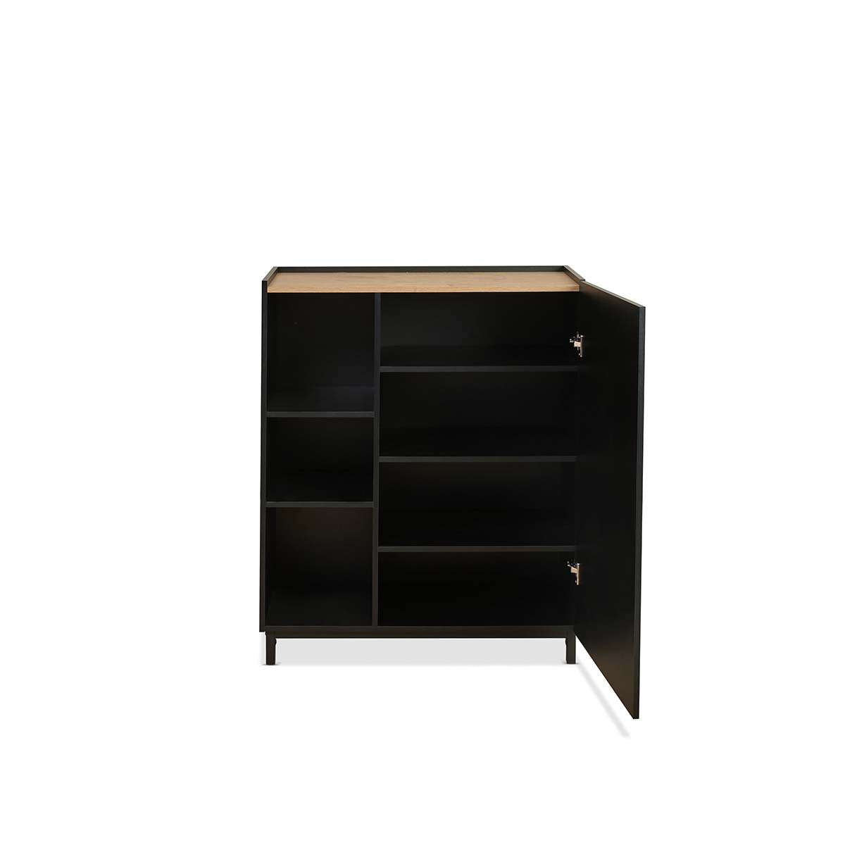 Murphy Cabinet - Black/Natural